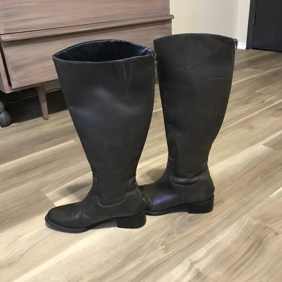 Franco Sarto Ladies Brown Leather Boots Size 6 - Picture 4 of 7